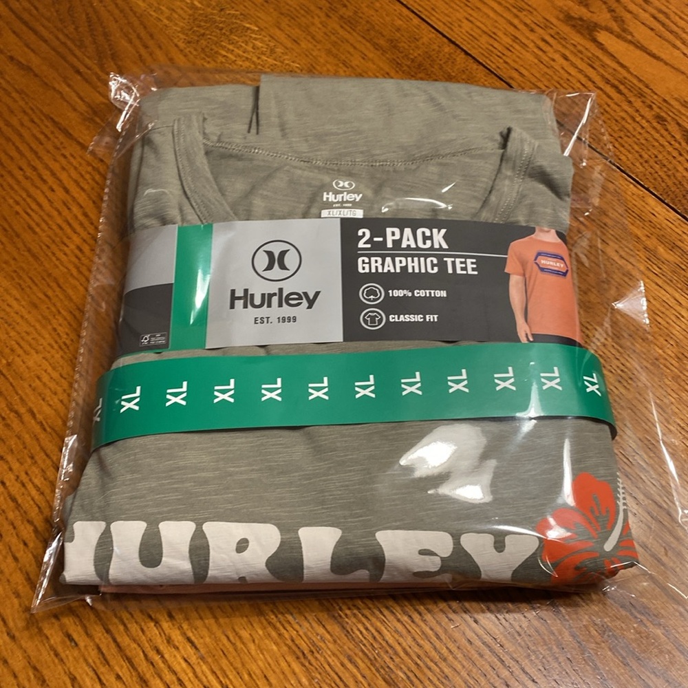 Hurley 2-pack of graphic T-shirts NWT XL